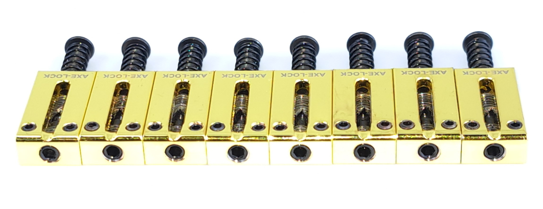 AXE-LOCK Locking Saddles - Original-8 Strings GOLD