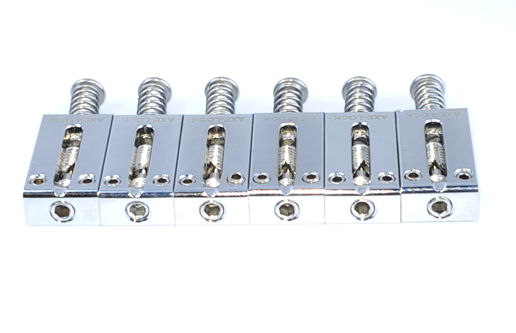 AXE-LOCK Locking Saddles - Original-6 Strings CHROME