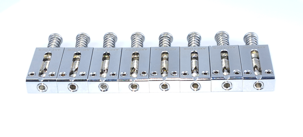 AXE-LOCK Locking Saddles - Original-8 Strings CHROME
