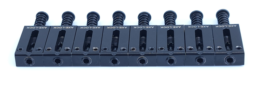 AXE-LOCK Locking Saddles - Original-8 Strings BLACK